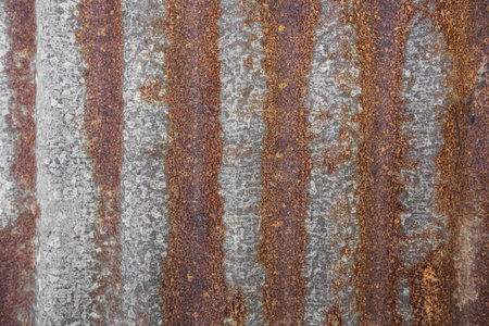Rust on zinc sheet texture background