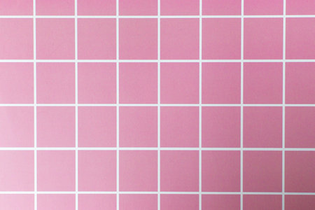 Pattern of Pink grid on the wall texture backgroundの写真素材