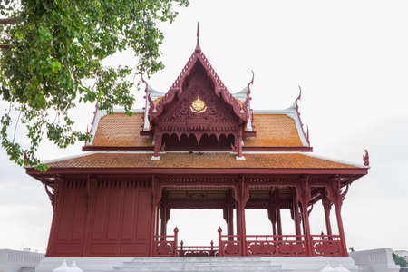 Santi Chai Prakan Throne Hall in Park Bangkok, Thailandの写真素材