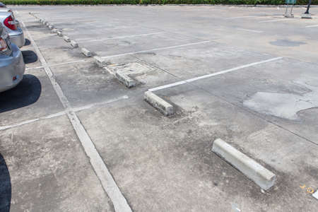 Many cars in the outdoor parking lotの写真素材