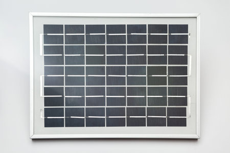 Isolated of Solar panel on white background
