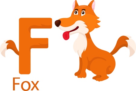 Illustrator of F with foxのイラスト素材