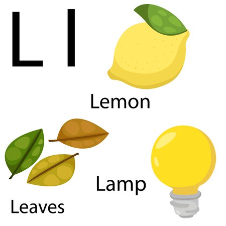 Illustrator of L alphabetのイラスト素材