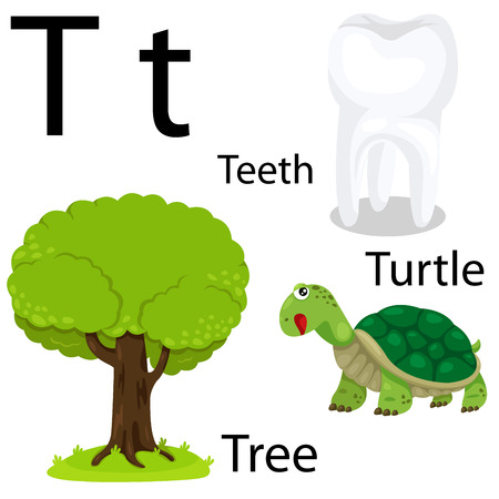 T alphabetのイラスト素材