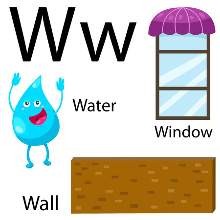 w alphabetのイラスト素材