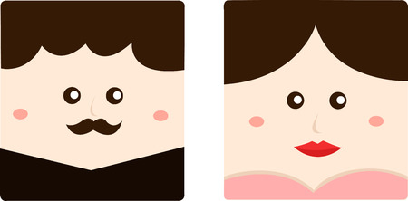 Illustrator of weddingのイラスト素材