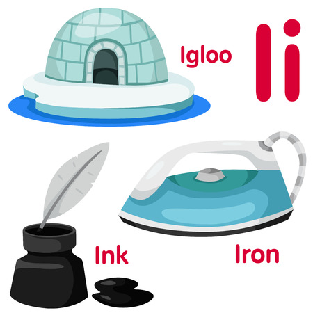 Illustrator of I alphabetのイラスト素材