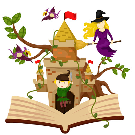 Illustrator of bedtime storyのイラスト素材