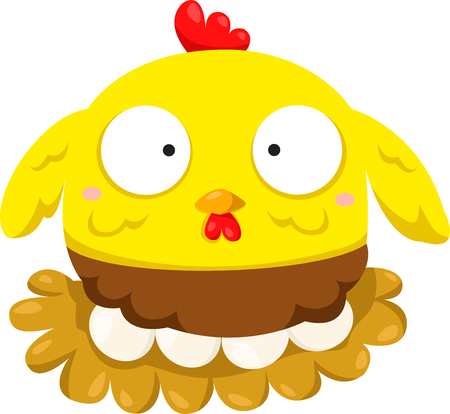 Illustrator of hen and eggsのイラスト素材