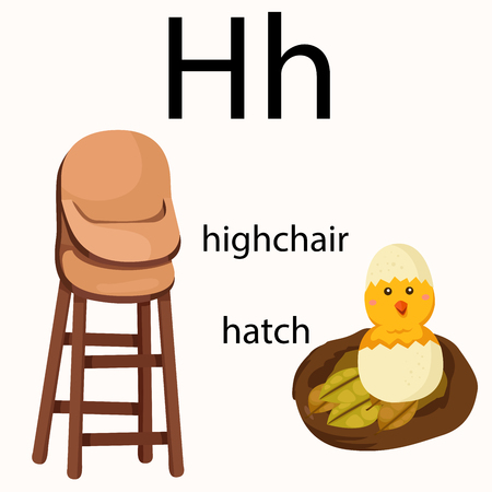 Illustrator of h vocabularyのイラスト素材