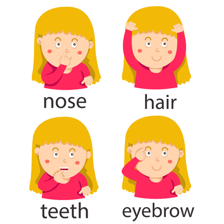 Illustrator of body path face girl twoのイラスト素材