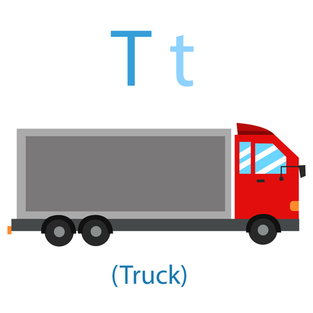 Illustrator of T for Truckのイラスト素材