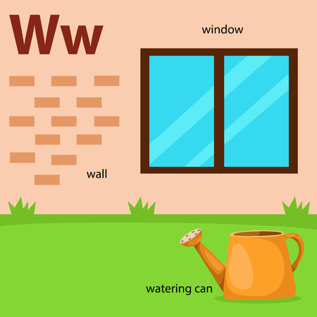 Illustrator of a-z set for w islatedのイラスト素材