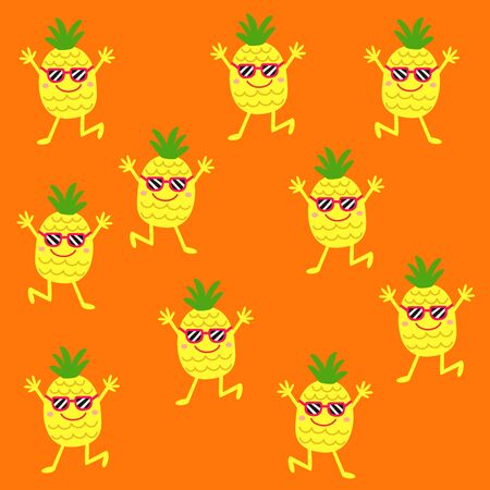 Illustration of background summer, vector illustrationのイラスト素材