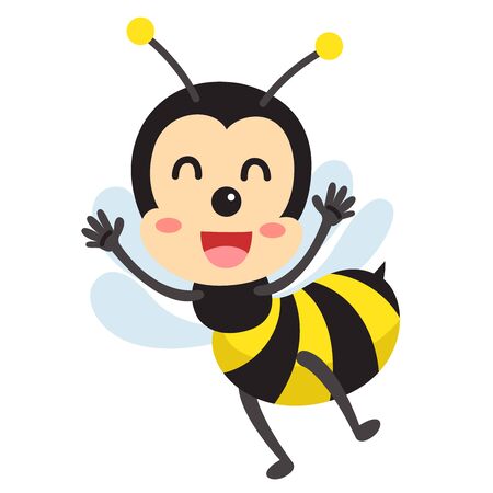 Illustrator of bee cute animalのイラスト素材