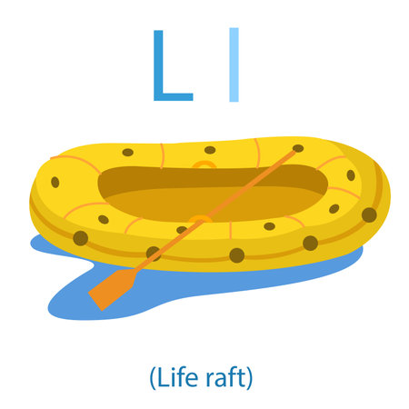 Illustrator of L for Life raftのイラスト素材