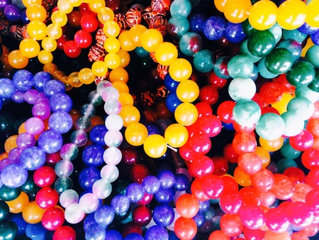 colorful stone braceletの写真素材