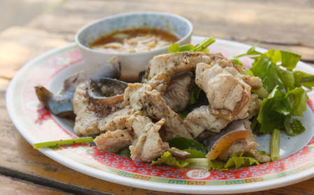 Fish boilの写真素材