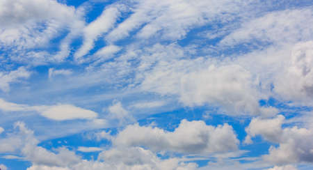 Clouds on the blue skyの写真素材