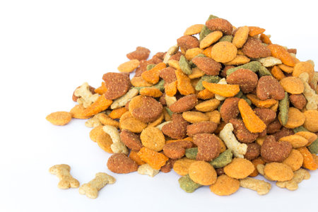 dog food on white background