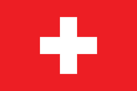 Standard Proportions for Switzerland Flagのイラスト素材