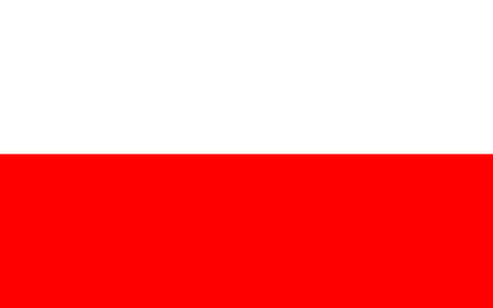 Standard Proportions for Poland Flag Countryのイラスト素材