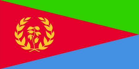 Standard Proportions and Color for Eritrea Flagのイラスト素材