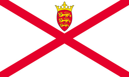 Standard Proportions and Color for Jersey Flagのイラスト素材