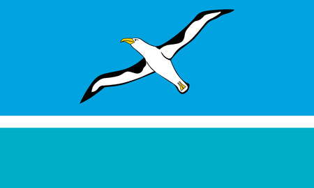 Standard Proportions and Color for Midway Atoll Unofficial Flagのイラスト素材