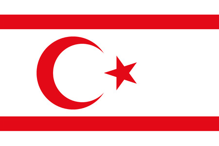 Standard Proportions for Northern Cyprus Official Flagのイラスト素材