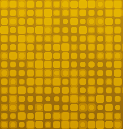 Square Golden Brown Seamless Geometric Vector Patternのイラスト素材