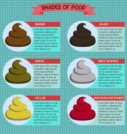 Shades Color Of Poop, Healthy Concept, Vectorのイラスト素材