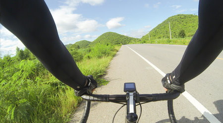 riding bicycle