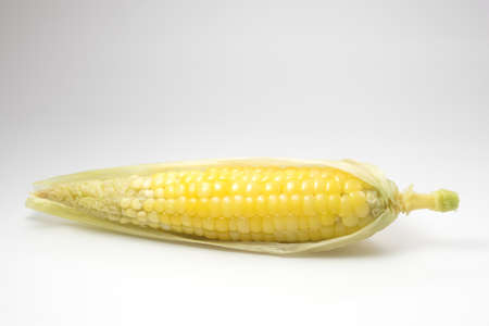 sweet and delicous  little corn strain  cooked  by water boil ready to eatの写真素材