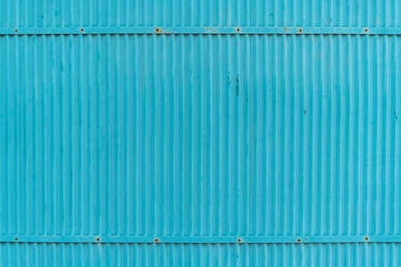 old weathered Colored  corrugated zinc texture background with rust , scratch ,dirty and structure edgeの写真素材