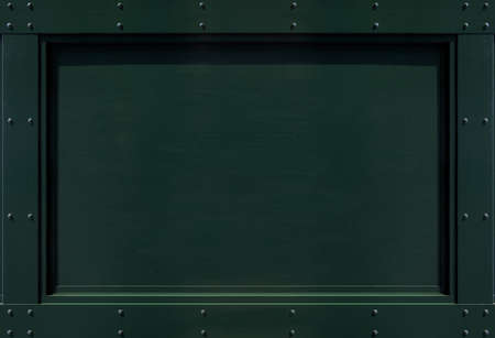 vintage style green color wooden board for decoration , empty space for montageの写真素材