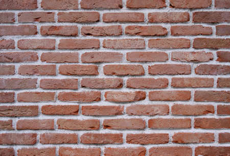 vintage style brick wall texture background with white linge 
grooveの写真素材
