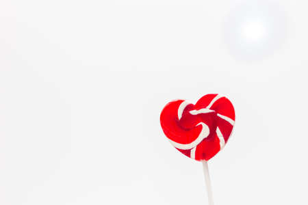 Colorful sweet stick on the white backgroundの写真素材