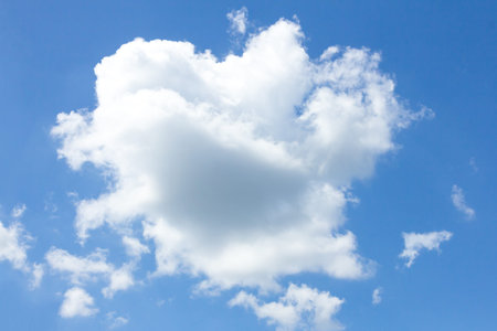 Blue sky with clouds in sunny day