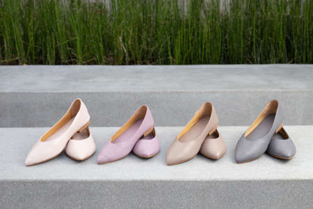 Beautiful feet for women who are beautiful whenever they are beautiful. Working feet or wearing them to travelの写真素材