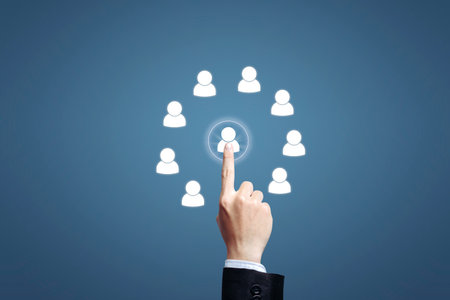 Human Resources. HR management, recruitment, employment, headhunting business concept. Human social...