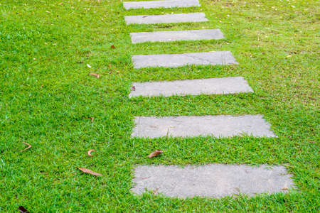 stone walkwayの写真素材