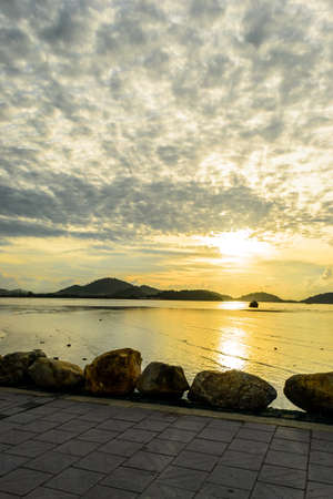 Sunrise at sapan hin park, Phuketの写真素材