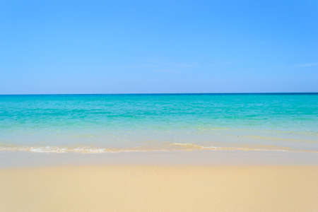 Blue sky and Beach, Phuket, Thailandの写真素材