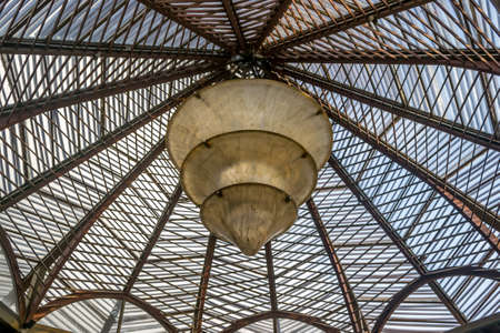 Beautiful chandelier isolated at Samui Airport,Thailandの写真素材