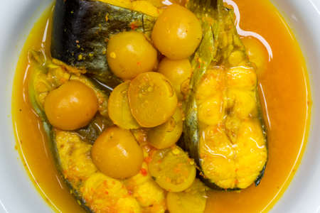 fish curry Thai Foodの写真素材