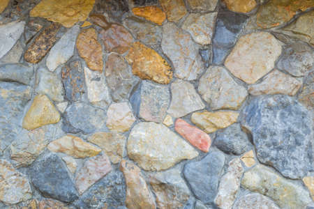 stones rocks pattern texture with cement backgroundの写真素材