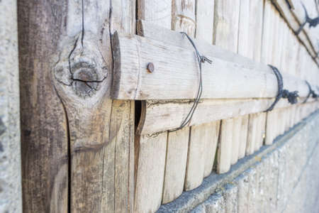 Japanese bamboo fenceの写真素材