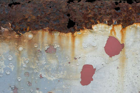 rusty painted metal backgroundの写真素材