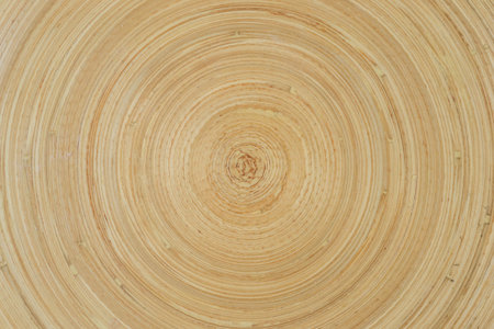 Closeup of bamboo dish